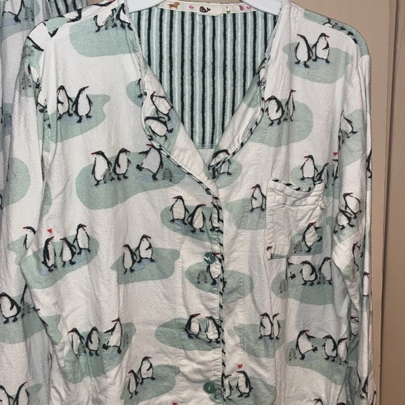 Munki Munki altered set of size medium penguin pajamas/ see all pics - Picture 2 of 8